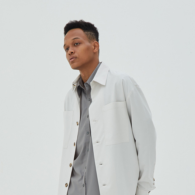 Solar Overshirt in Bone