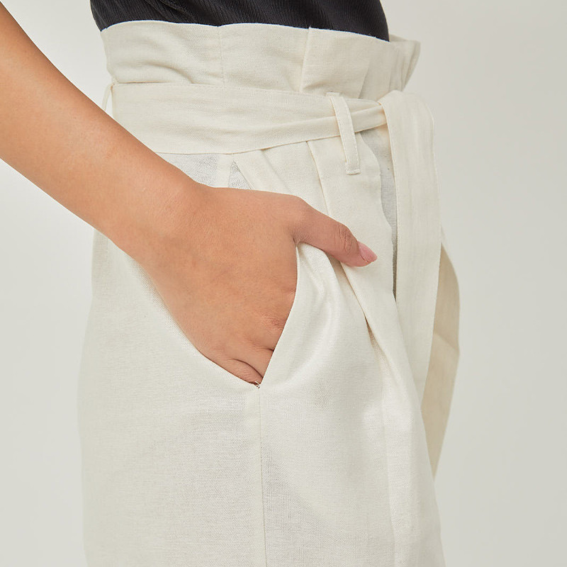 Cava Linen Trousers White