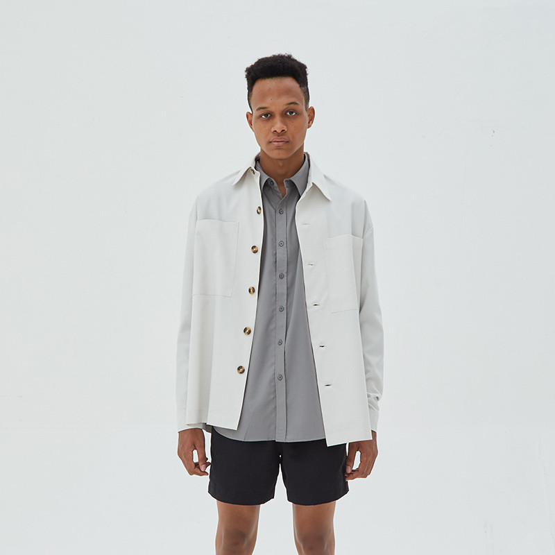 Solar Overshirt in Bone