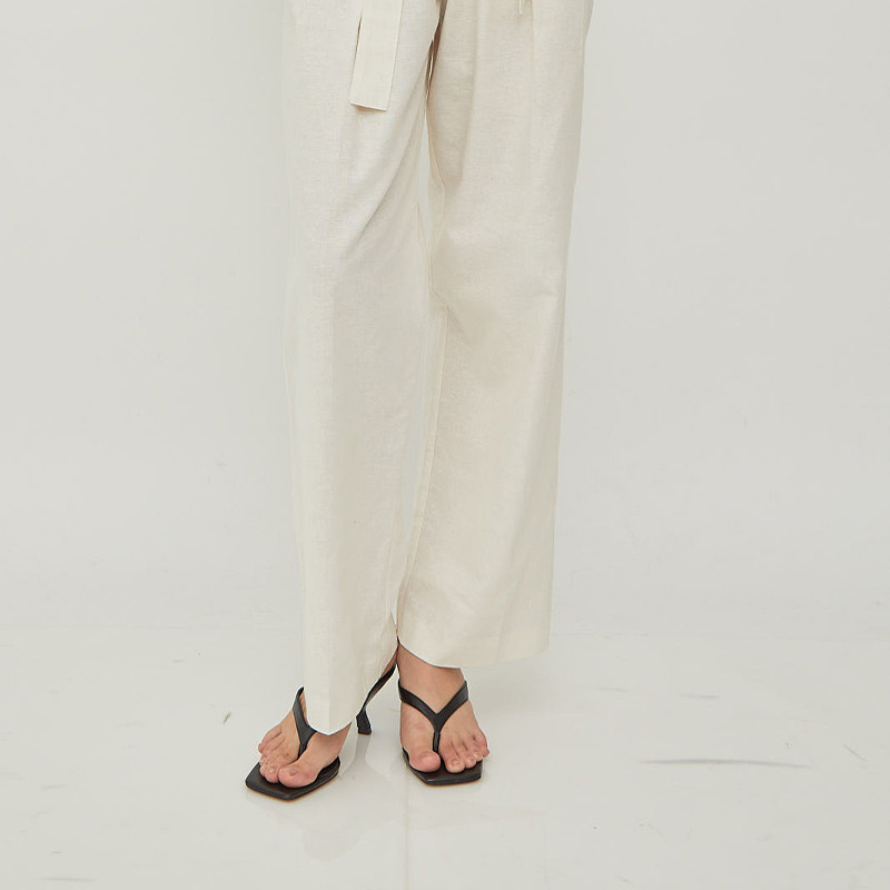 Cava Linen Trousers White