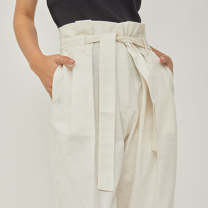 Cava Linen Trousers White
