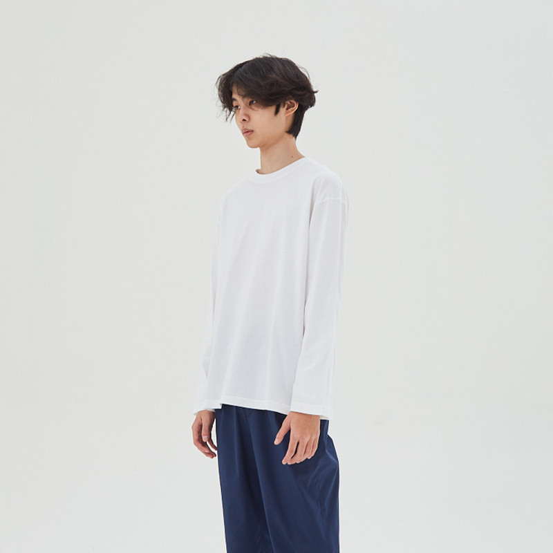 Fiction Long Sleeve T-Shirt White