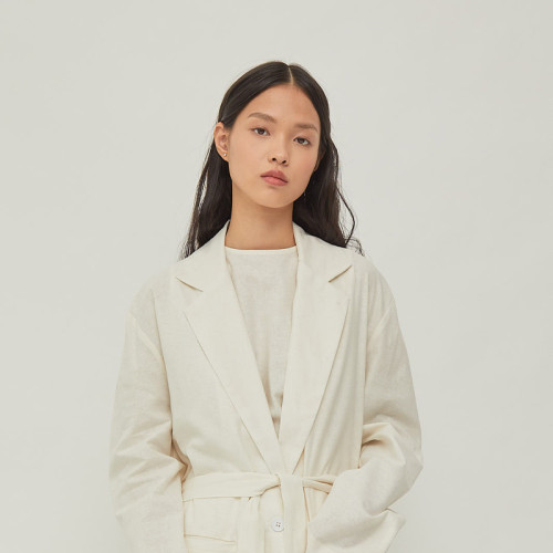 Joanne Linen Jacket White