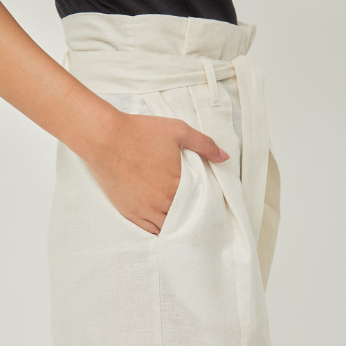 Cava Linen Trousers White