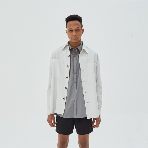 Solar Overshirt in Bone