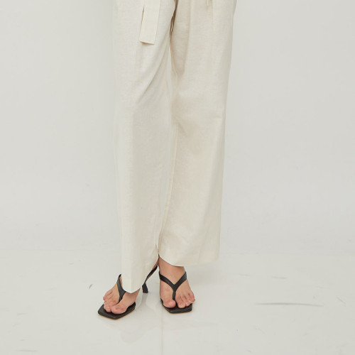 Cava Linen Trousers White