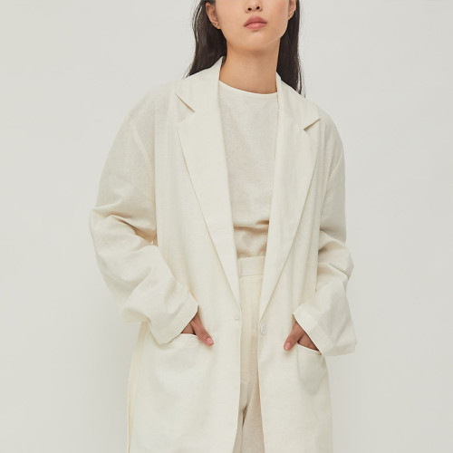 Joanne Linen Jacket White