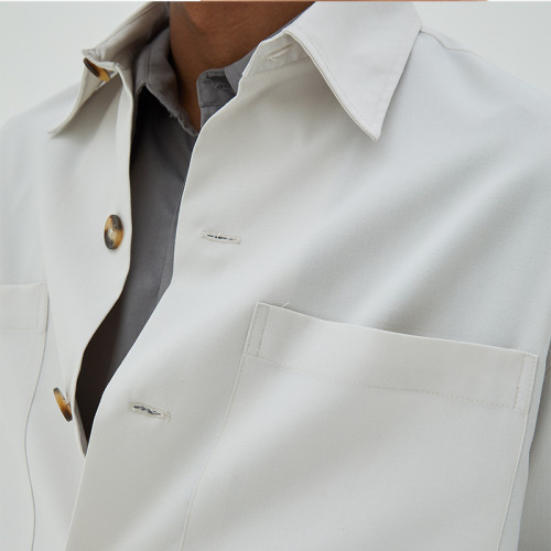 Solar Overshirt in Bone