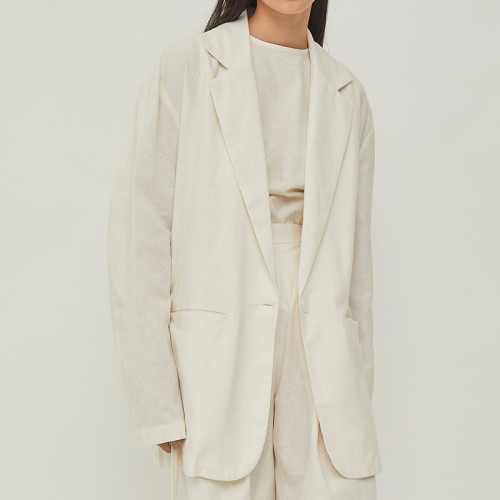 Joanne Linen Jacket White